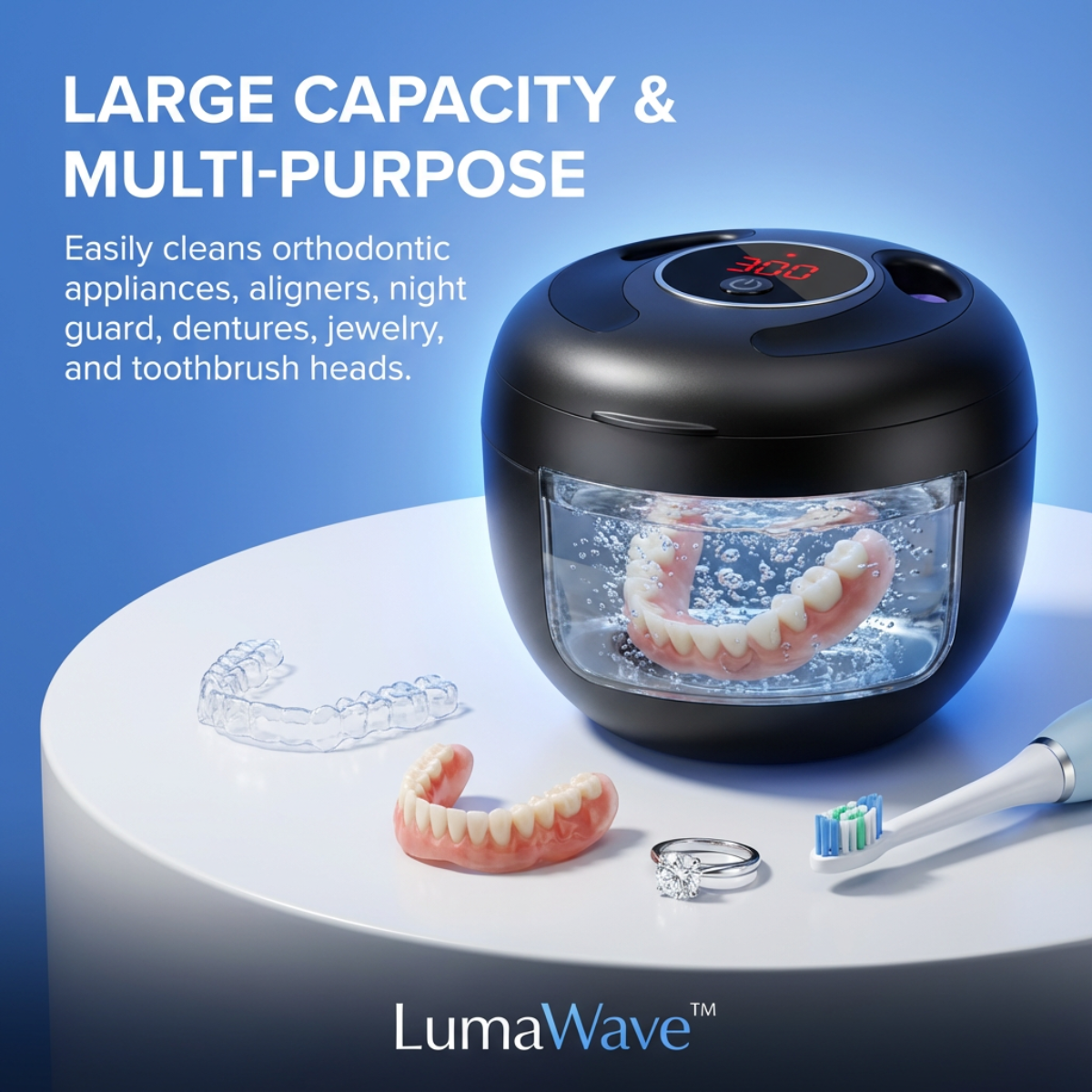 LumaWave™ - The #1 Dentist-Approved Ultrasonic & UVC Cleaner