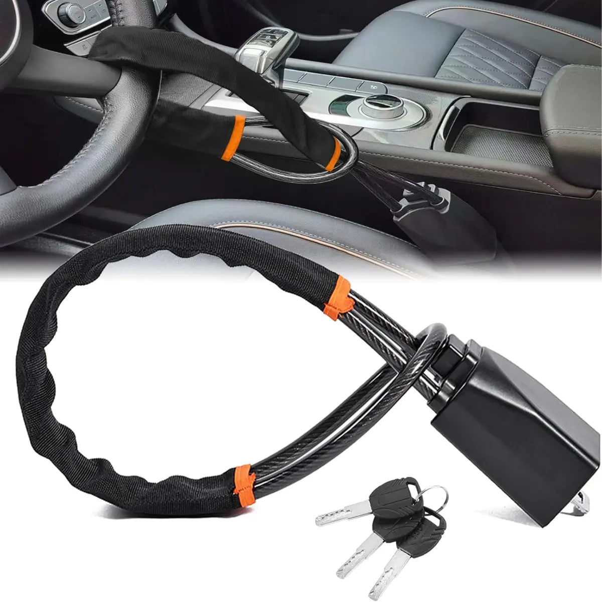 LockShield™ — Hook-Style Steering Wheel Lock