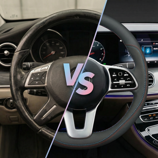 NappaTouch Elite™ - Premium Nappa Leather Steering Wheel Cover