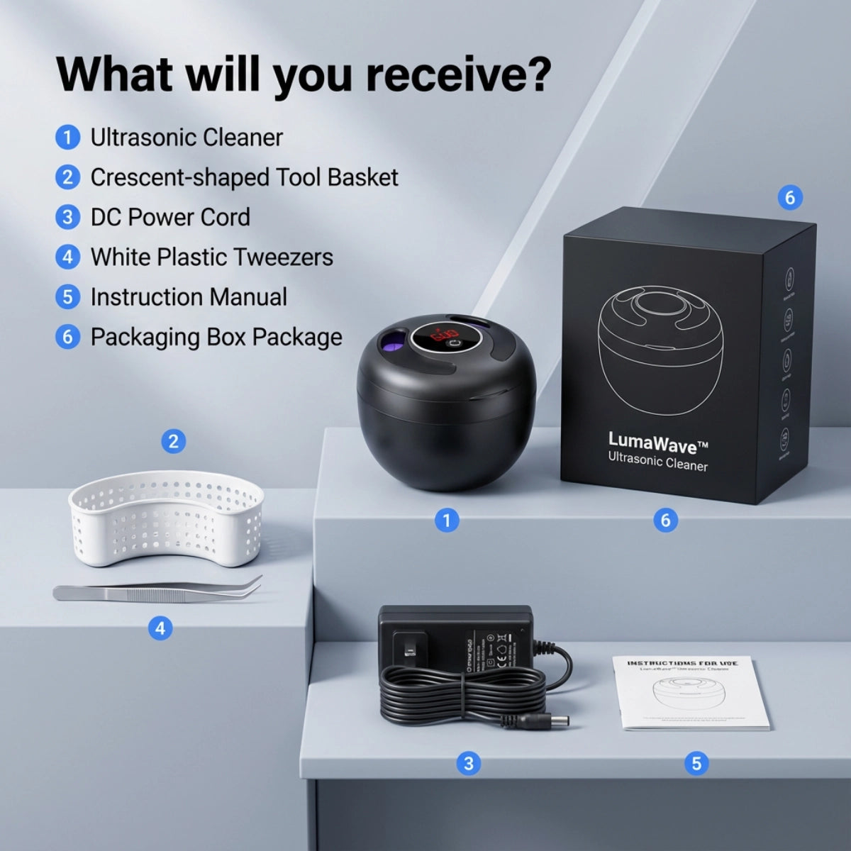 LumaWave™ - The #1 Dentist-Approved Ultrasonic & UVC Cleaner