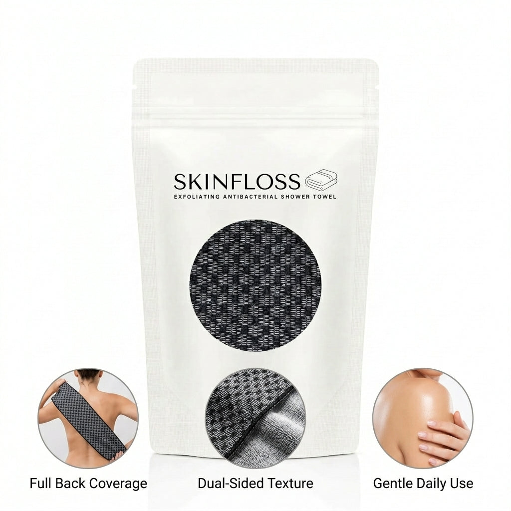 SkinFloss™ Exfoliating Shower Towel