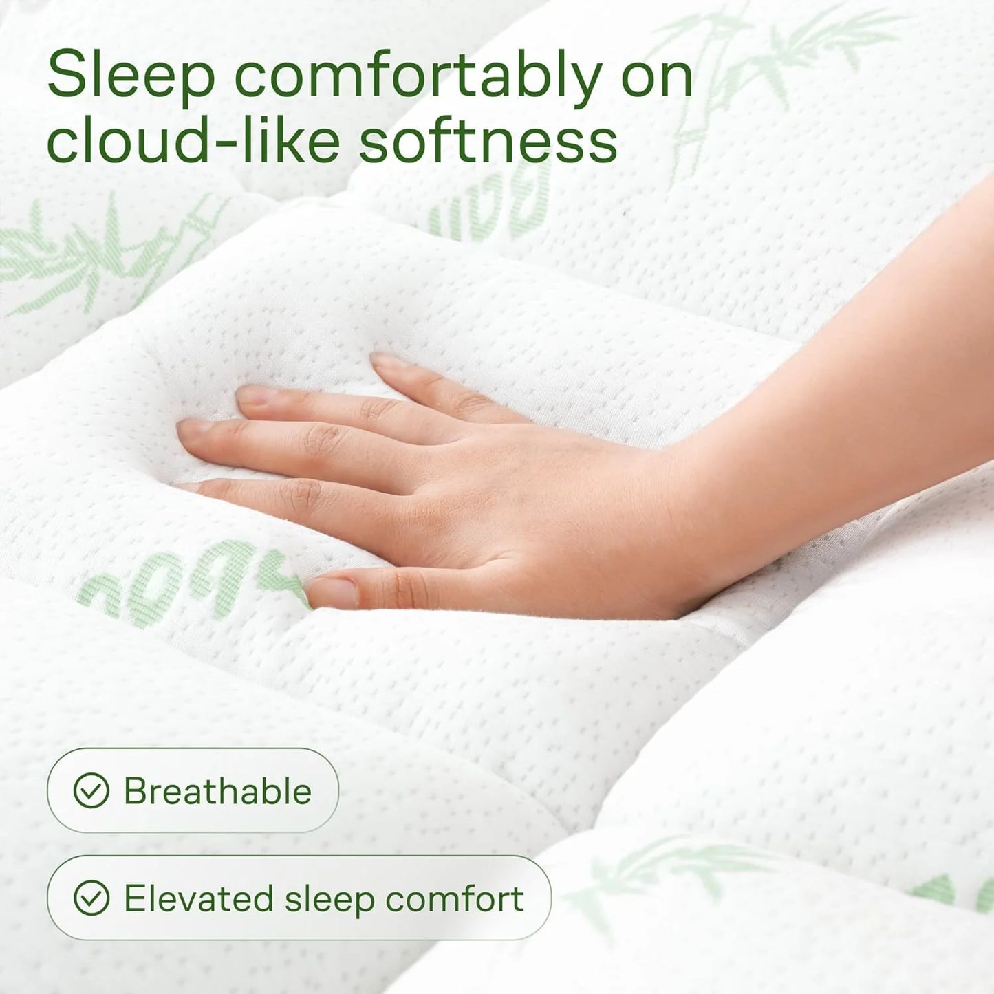 CloudNest™ Bamboo Viscose Quilted Topper